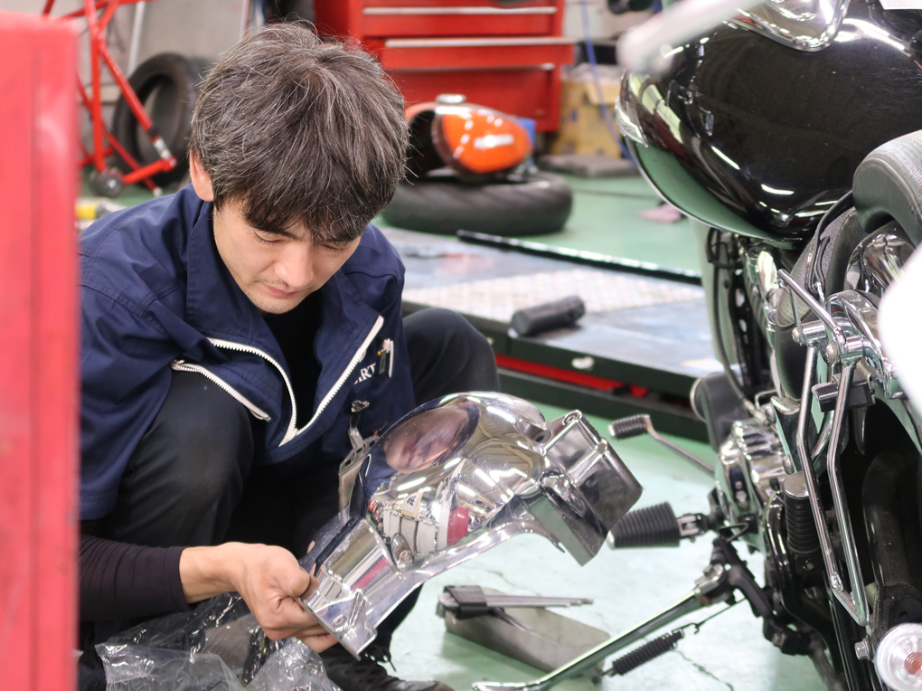 リバースオートダイレクトは買取、販売、修理・点検を含めたバイクの総合企業です。